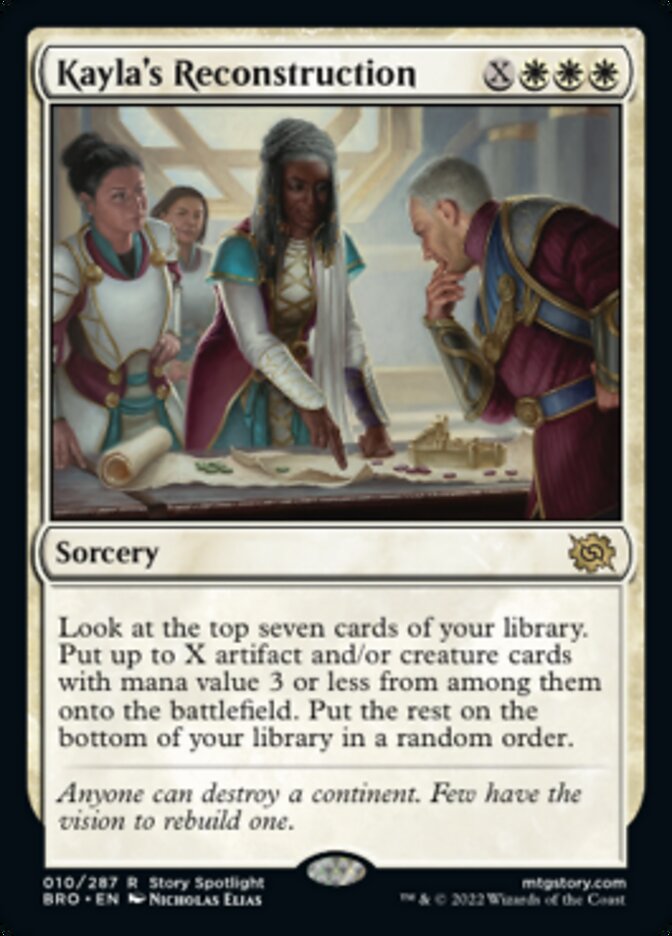 Kayla's Reconstruction (Promo Pack) [The Brothers' War Promos] | Tabernacle Games