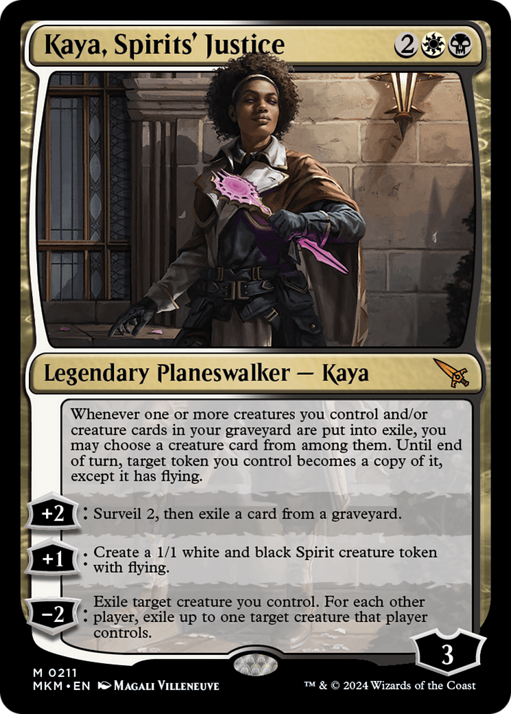 Kaya, Spirits' Justice [Murders at Karlov Manor] | Tabernacle Games