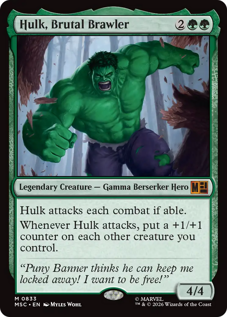 Hulk, Brutal Brawler [Marvel Super Heroes Commander] | Tabernacle Games