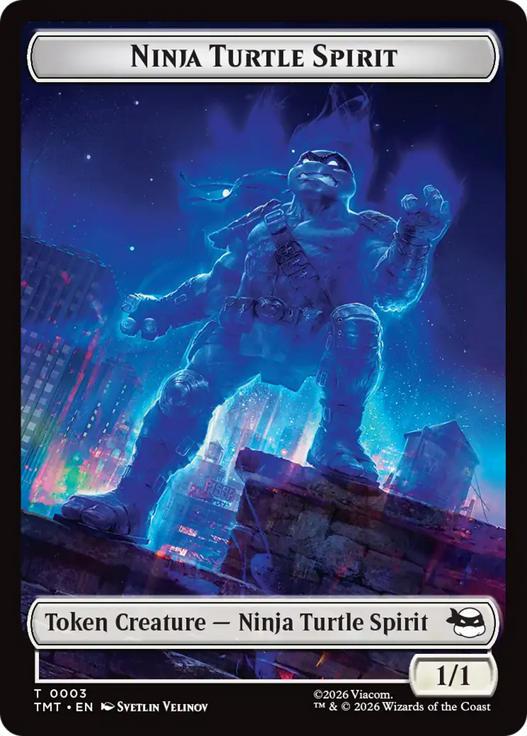 Mutant // Ninja Turtle Spirit Double-Sided Token [Teenage Mutant Ninja Turtles Tokens] | Tabernacle Games