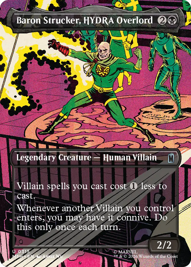 Baron Strucker, HYDRA Overlord (Borderless) (0315) [Marvel Super Heroes] | Tabernacle Games