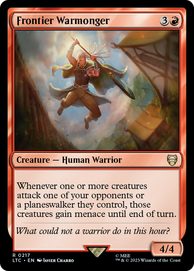 Frontier Warmonger [The Lord of the Rings: Tales of Middle-Earth Commander] | Tabernacle Games