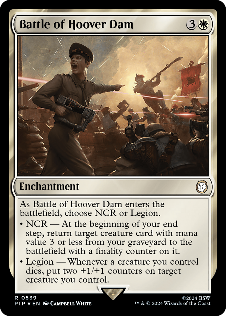 Battle of Hoover Dam (Surge Foil) [Fallout] | Tabernacle Games