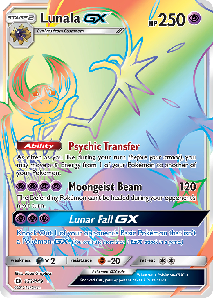 Lunala GX (153/149) [Sun & Moon: Base Set] | Tabernacle Games