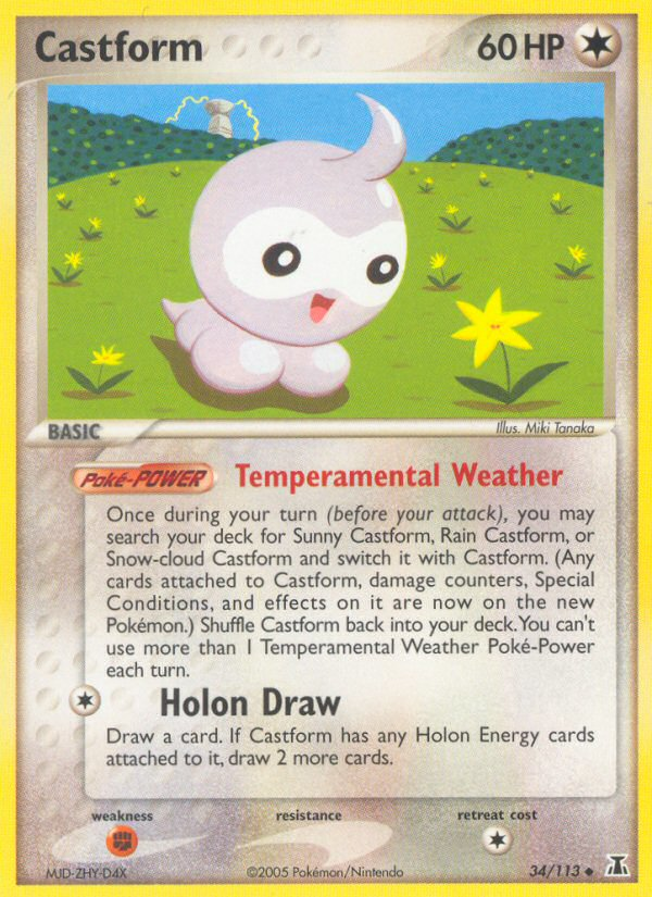 Castform (34/113) [EX: Delta Species] | Tabernacle Games