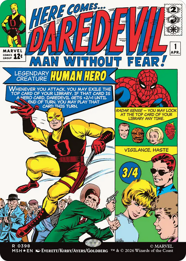 Daredevil, Man Without Fear (Borderless) (0398) [Marvel Super Heroes] | Tabernacle Games