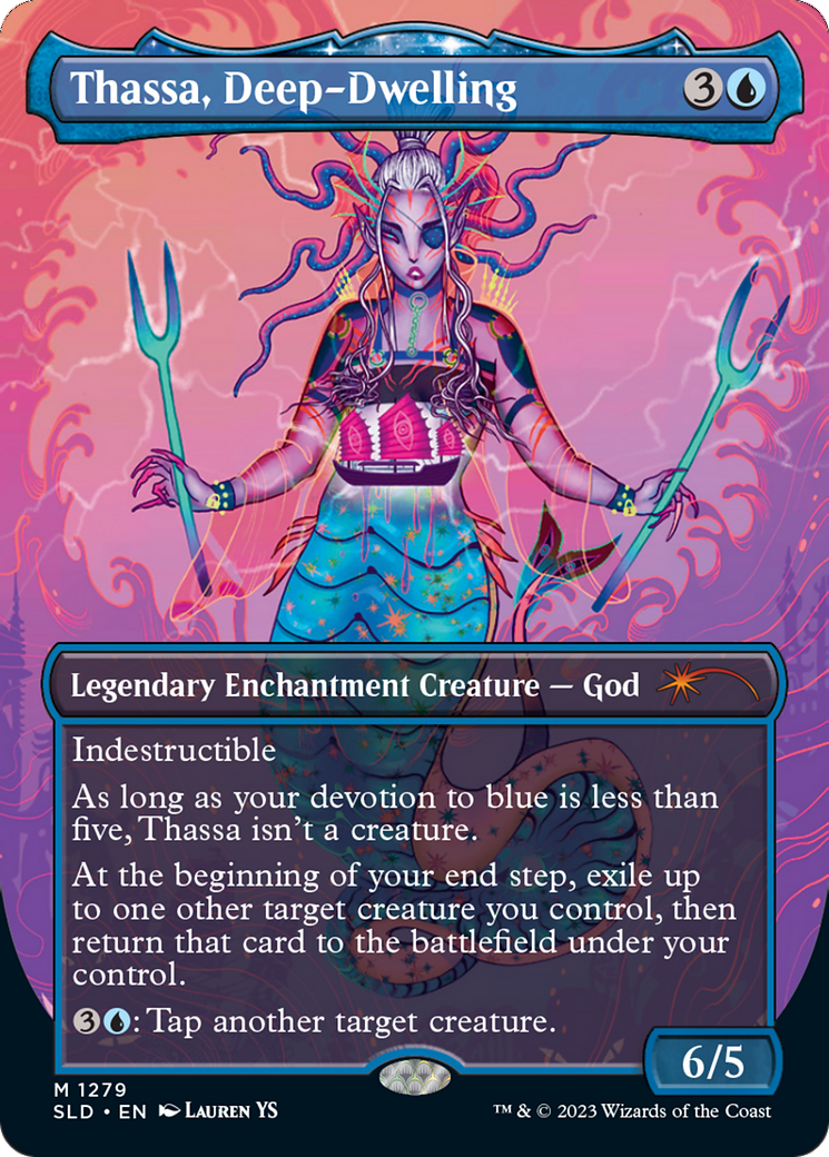 Thassa, Deep-Dwelling (Borderless) [Secret Lair Drop Series] | Tabernacle Games