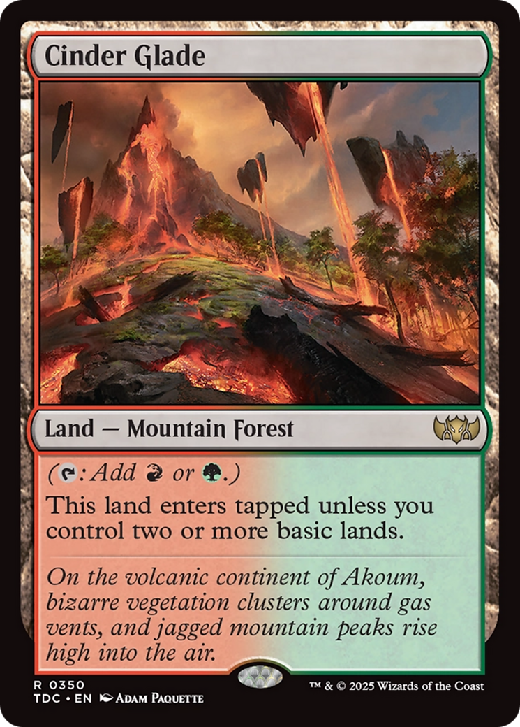Cinder Glade [Tarkir: Dragonstorm Commander] | Tabernacle Games