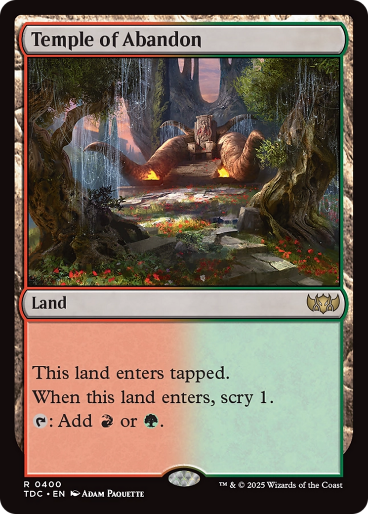 Temple of Abandon [Tarkir: Dragonstorm Commander] | Tabernacle Games