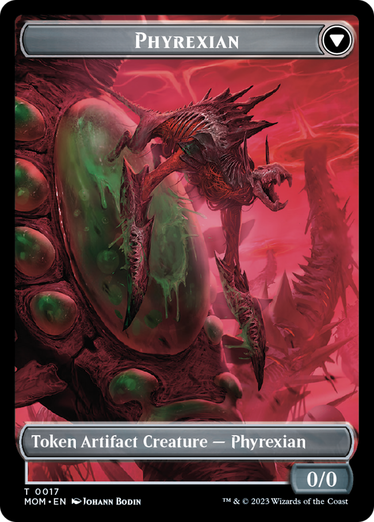 Incubator // Phyrexian (17) Double-Sided Token [March of the Machine Tokens] | Tabernacle Games