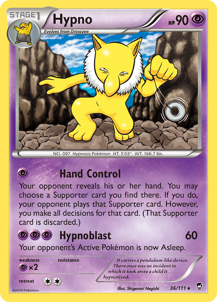 Hypno (36/111) [XY: Furious Fists] | Tabernacle Games