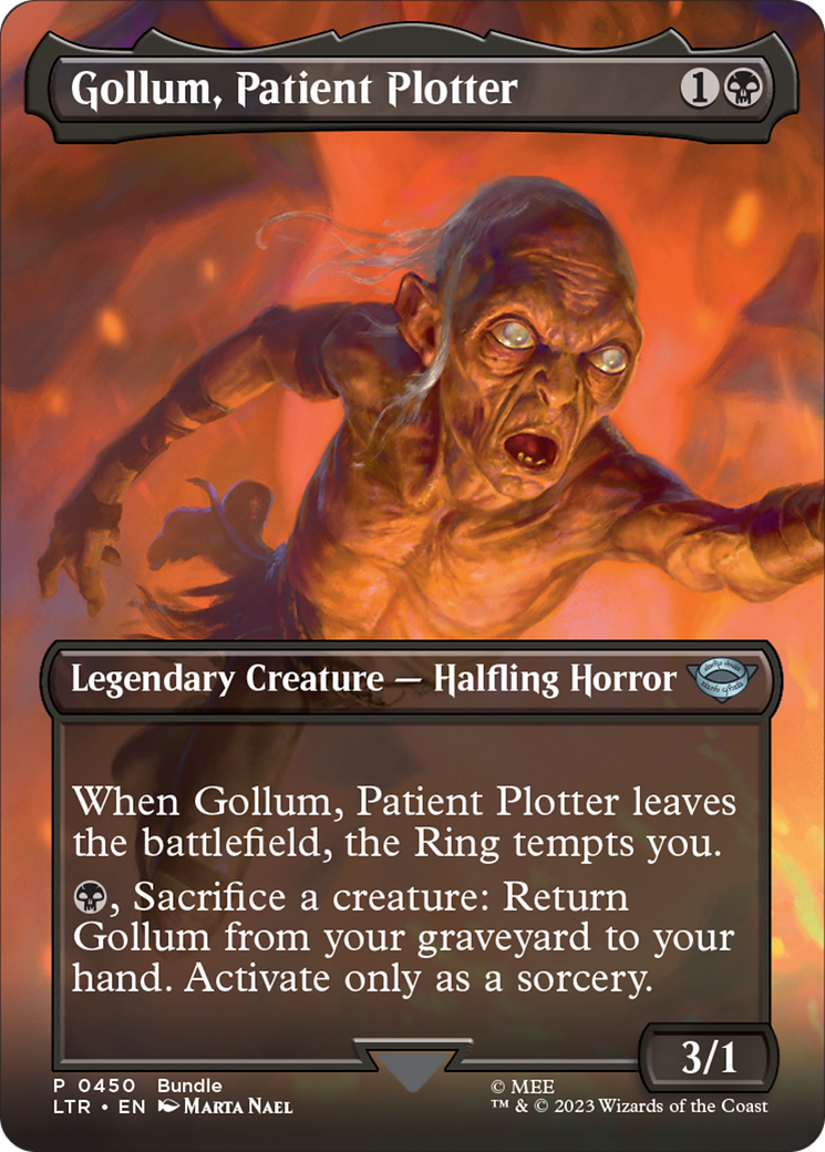 Gollum, Patient Plotter (Borderless Alternate Art) [The Lord of the Rings: Tales of Middle-Earth] | Tabernacle Games