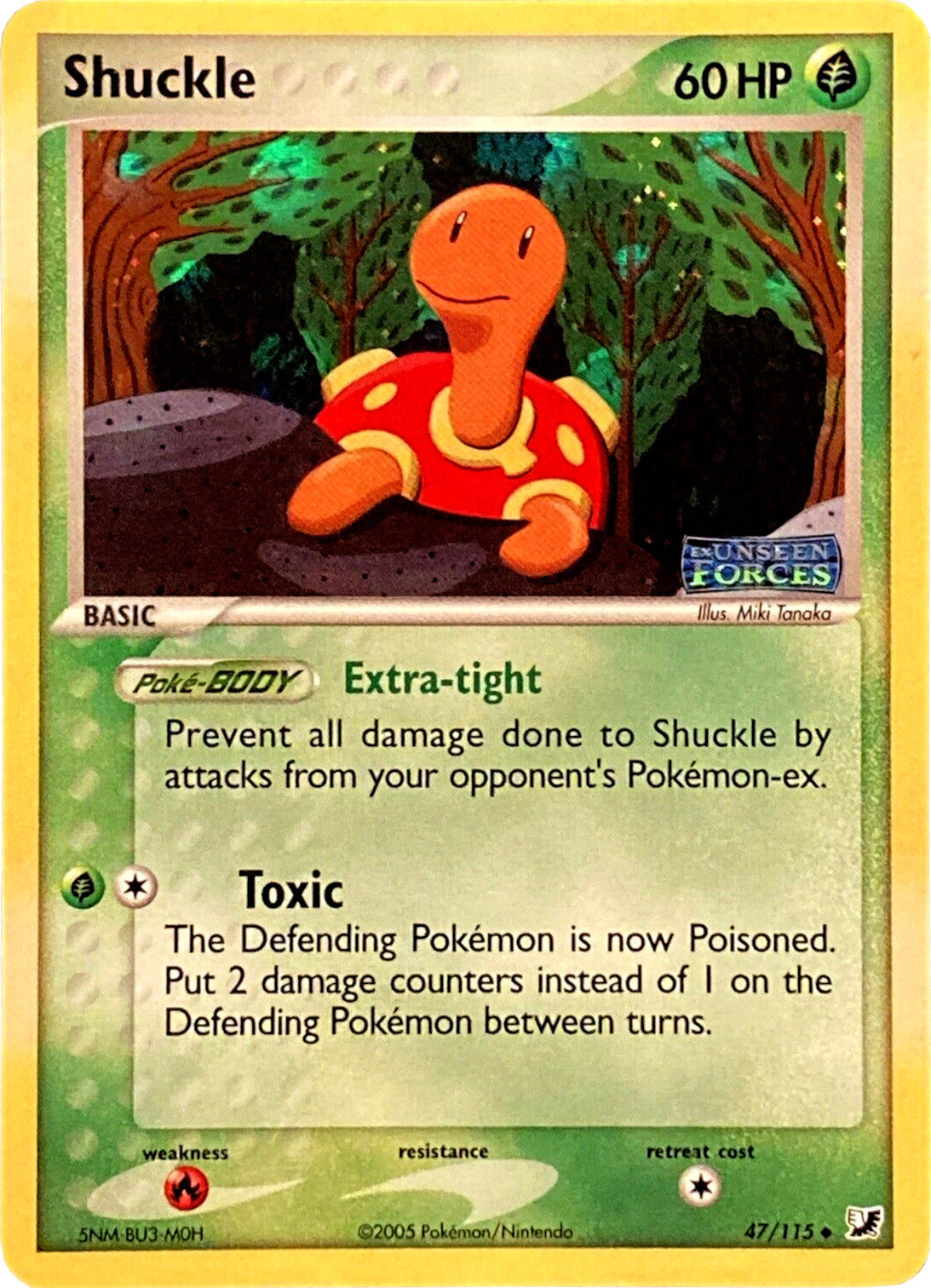 Shuckle (47/115) (Stamped) [EX: Unseen Forces] | Tabernacle Games