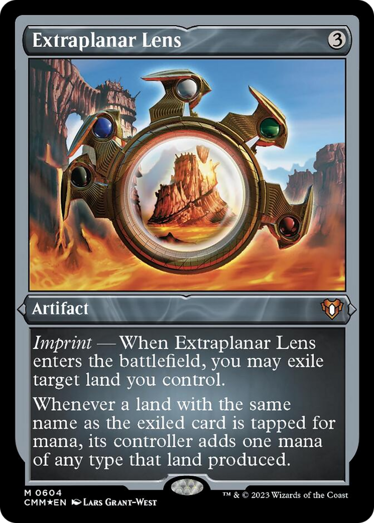 Extraplanar Lens (Foil Etched) [Commander Masters] | Tabernacle Games