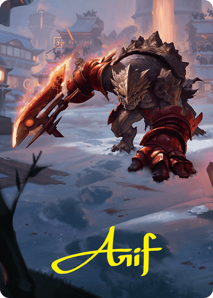 Searslicer Goblin Art Card (39/54) (Gold-Stamped Signature) [Foundations Art Series] | Tabernacle Games