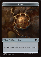 Copy // Clue Double-Sided Token [Edge of Eternities Commander Tokens] | Tabernacle Games
