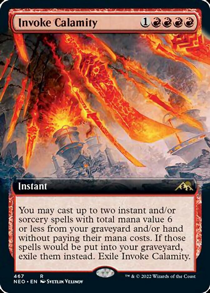Invoke Calamity (Extended Art) [Kamigawa: Neon Dynasty] | Tabernacle Games