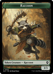 Rat // Raccoon Double-Sided Token [Bloomburrow Commander Tokens] | Tabernacle Games