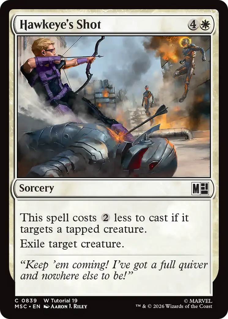 Hawkeye's Shot (0839) [Marvel Super Heroes Commander] | Tabernacle Games