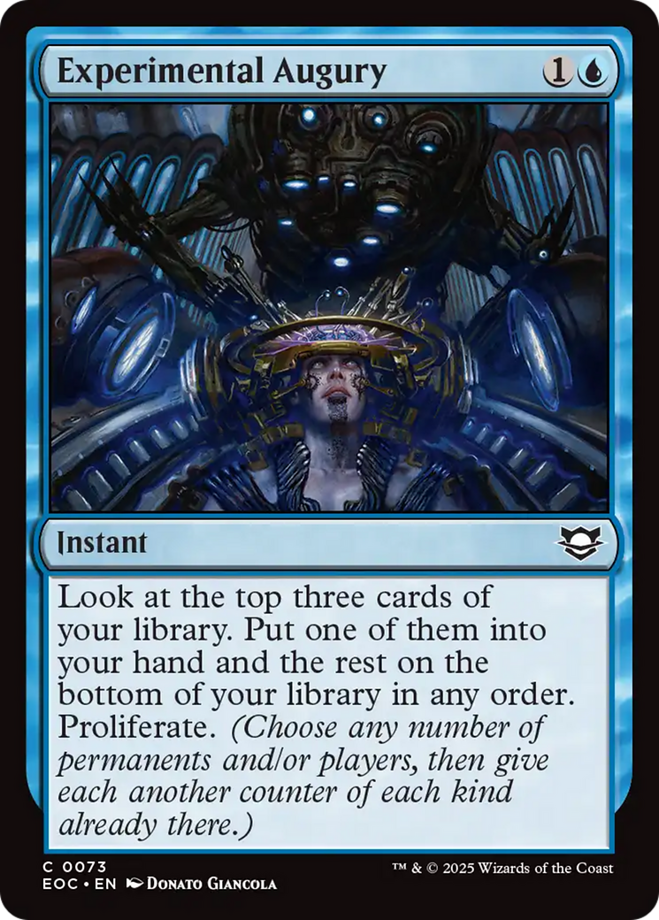 Experimental Augury [Edge of Eternities Commander] | Tabernacle Games