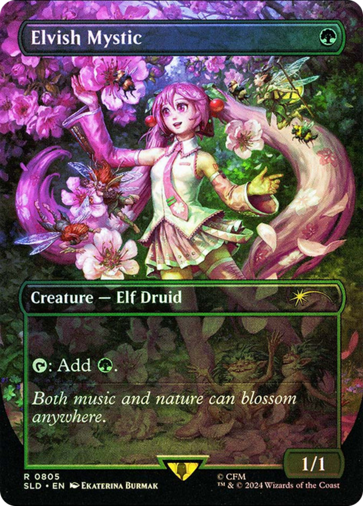 Elvish Mystic (0805) (Rainbow Foil) [Secret Lair Drop Series] | Tabernacle Games