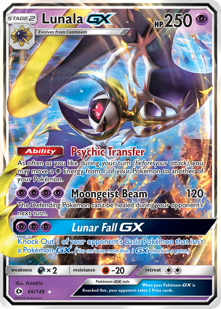 Lunala GX (66/149) [Sun & Moon: Base Set] | Tabernacle Games