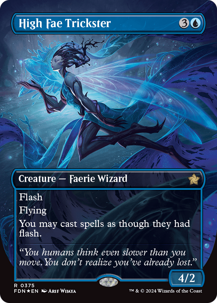 High Fae Trickster (Borderless) (Mana Foil) [Foundations] | Tabernacle Games