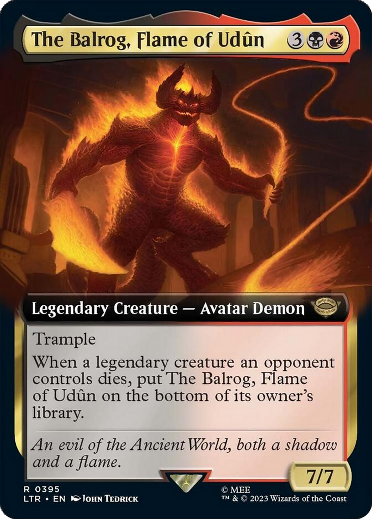 The Balrog, Flame of Udun (Extended Art) [The Lord of the Rings: Tales of Middle-Earth] | Tabernacle Games