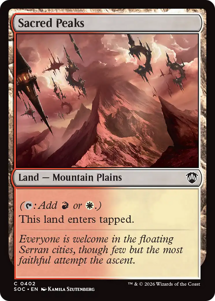 Sacred Peaks [Secrets of Strixhaven Commander] | Tabernacle Games