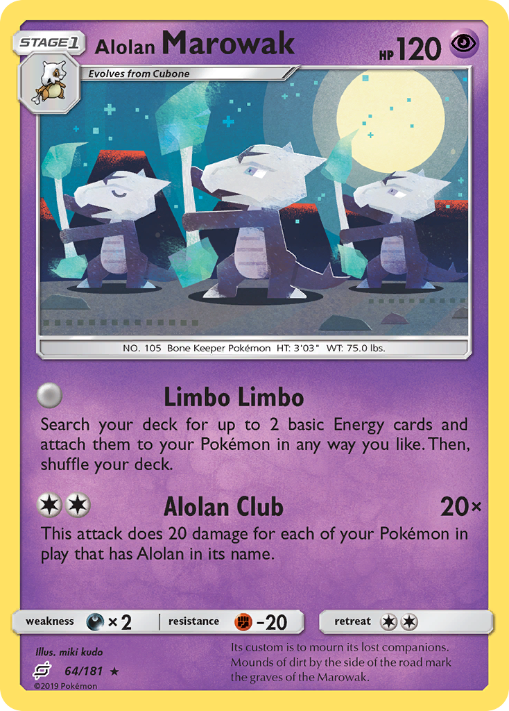 Alolan Marowak (64/181) [Sun & Moon: Team Up] | Tabernacle Games