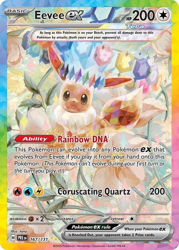 Eevee ex (167/131) [Scarlet & Violet: Prismatic Evolutions] | Tabernacle Games