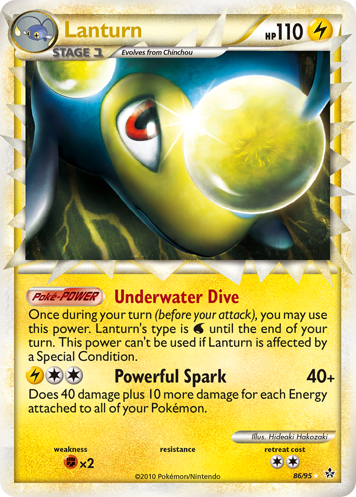 Lanturn (86/95) [HeartGold & SoulSilver: Unleashed] | Tabernacle Games