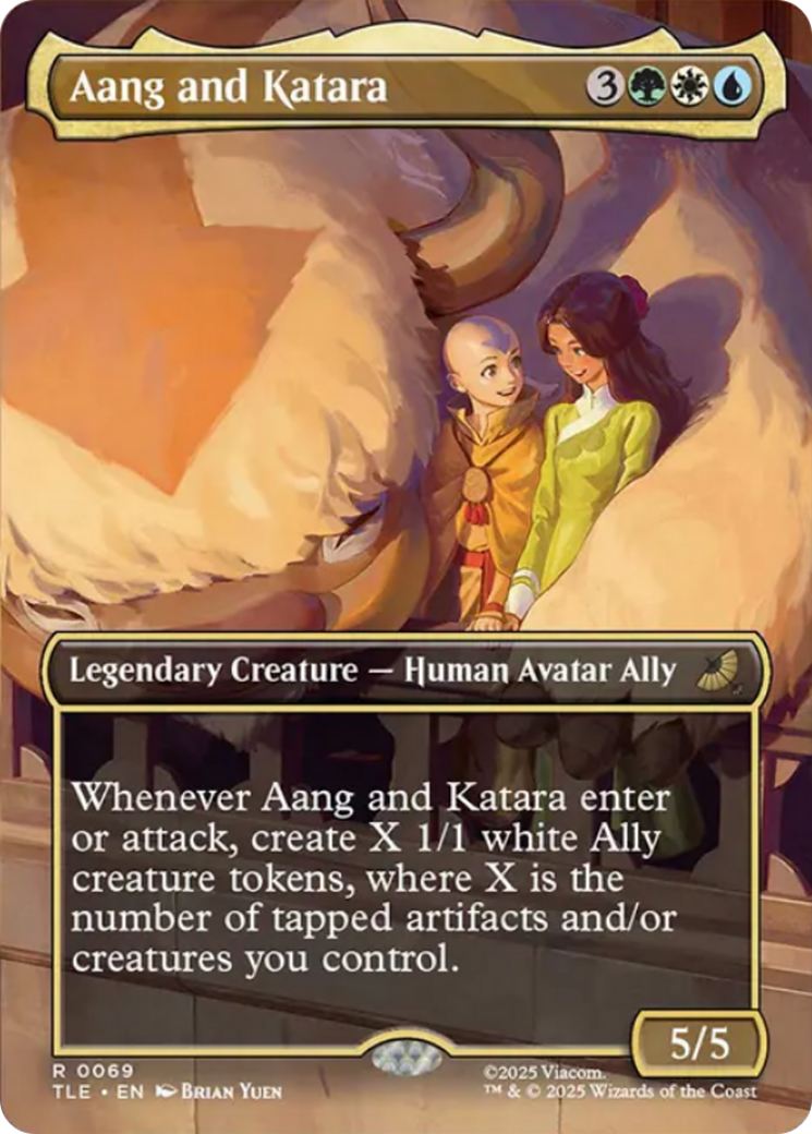 Aang and Katara (Borderless) [Avatar: The Last Airbender: Eternal-Legal] | Tabernacle Games