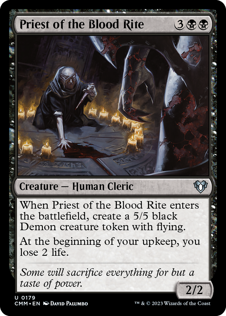 Priest of the Blood Rite [Commander Masters] | Tabernacle Games