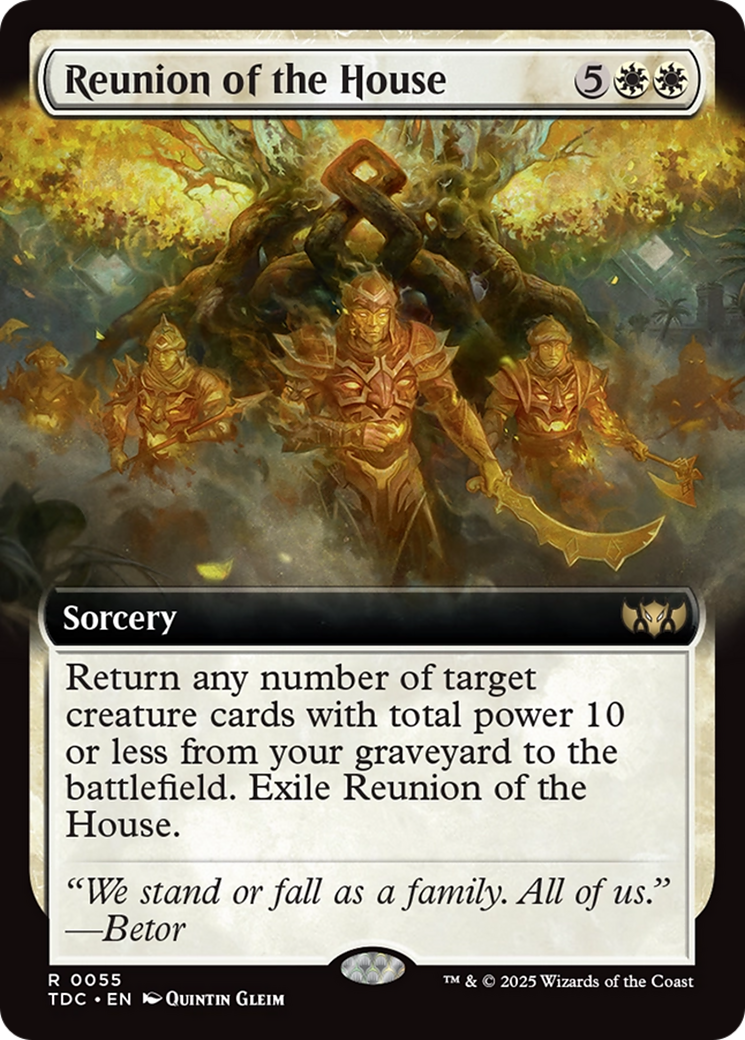 Reunion of the House (Extended Art) [Tarkir: Dragonstorm Commander] | Tabernacle Games