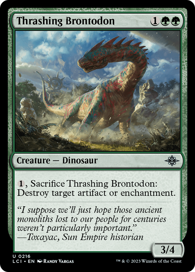 Thrashing Brontodon [The Lost Caverns of Ixalan] | Tabernacle Games