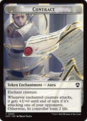 Contract // Copy Double-Sided Token [Secrets of Strixhaven Commander Tokens] | Tabernacle Games