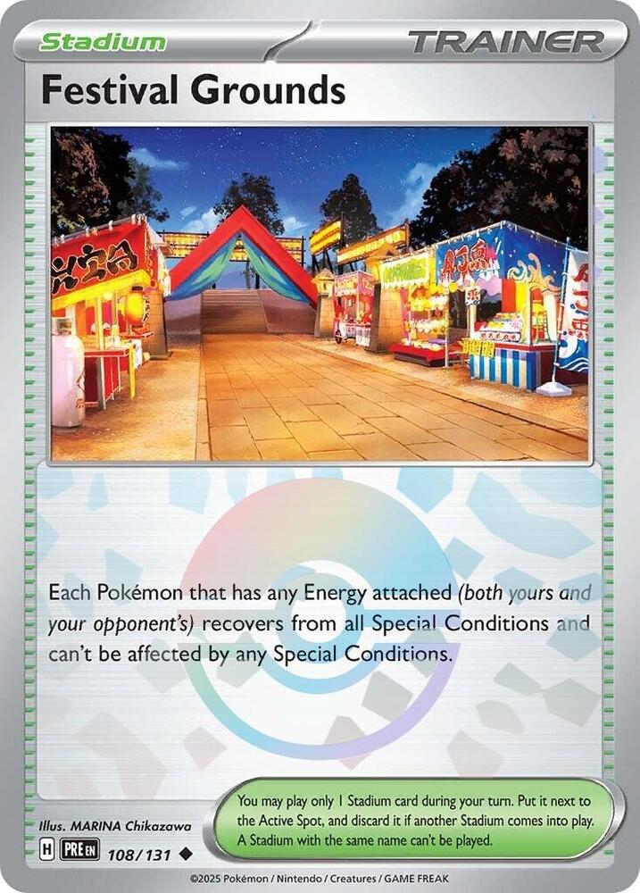 Festival Grounds (108/131) (Poke Ball Pattern) [Scarlet & Violet: Prismatic Evolutions] | Tabernacle Games