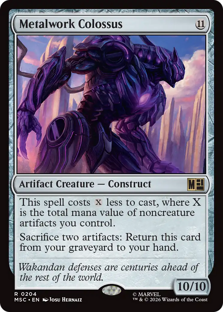 Metalwork Colossus (Surge Foil) [Marvel Super Heroes Commander] | Tabernacle Games