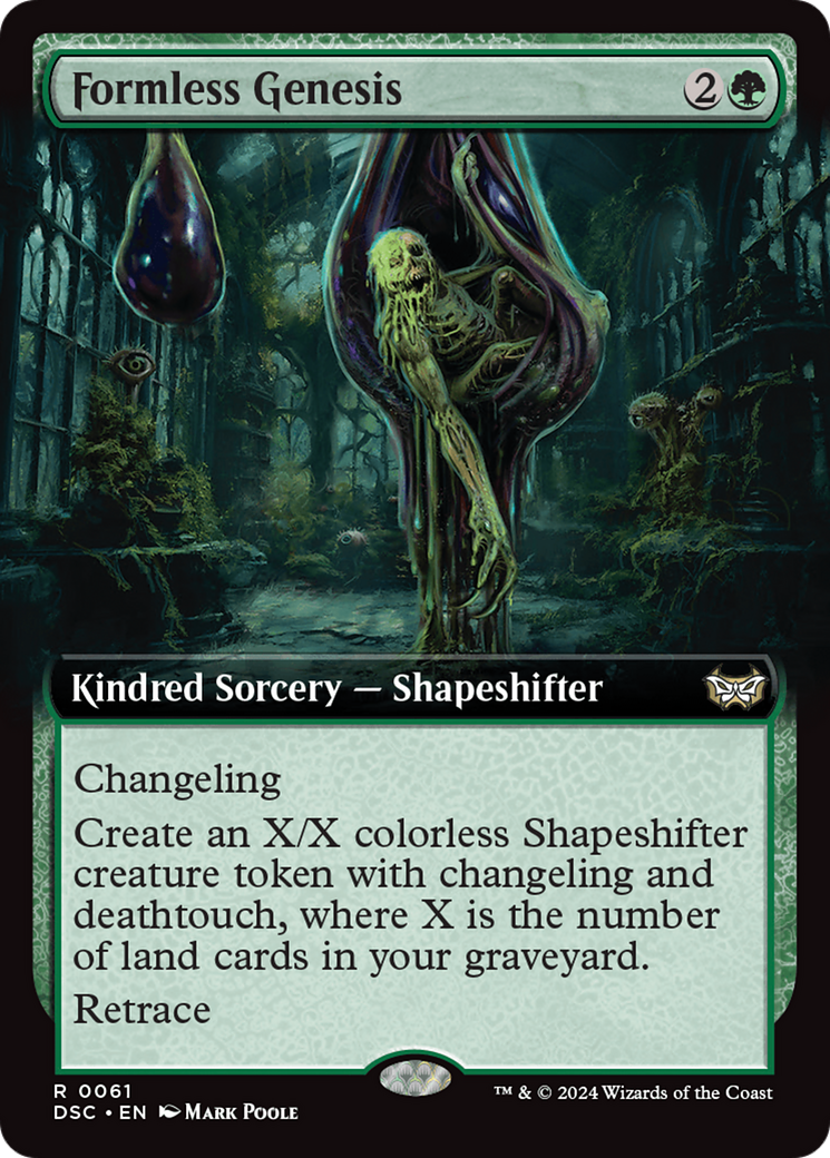 Formless Genesis (Extended Art) [Duskmourn: House of Horror Commander] | Tabernacle Games