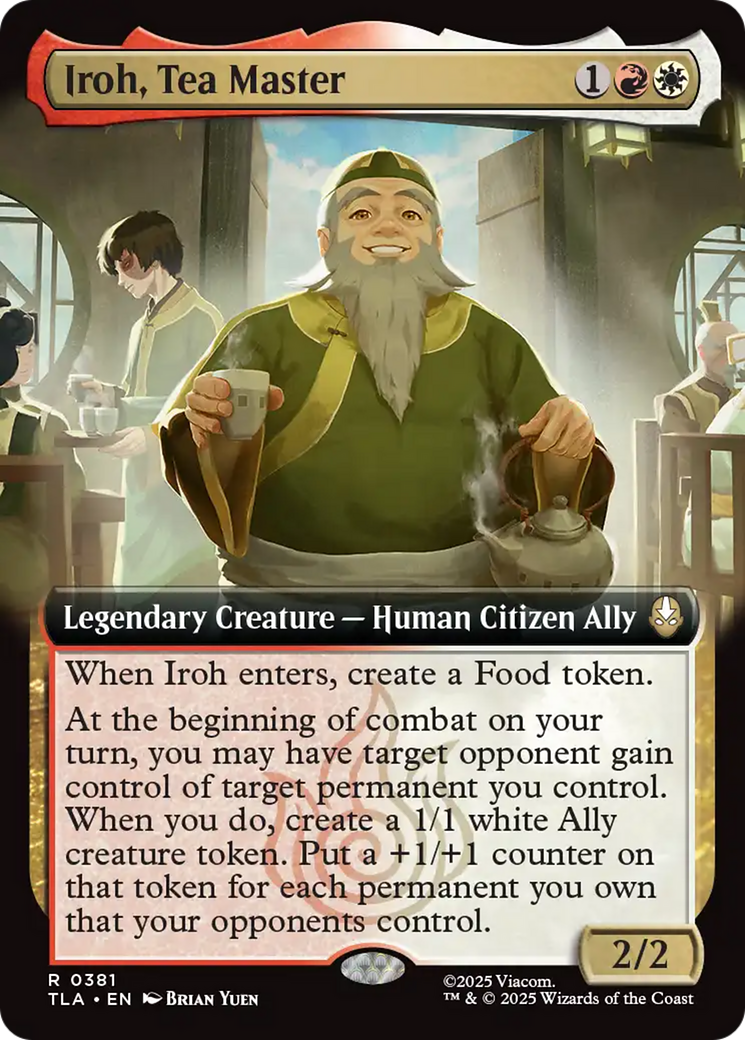 Iroh, Tea Master (Extended Art) [Avatar: The Last Airbender] | Tabernacle Games