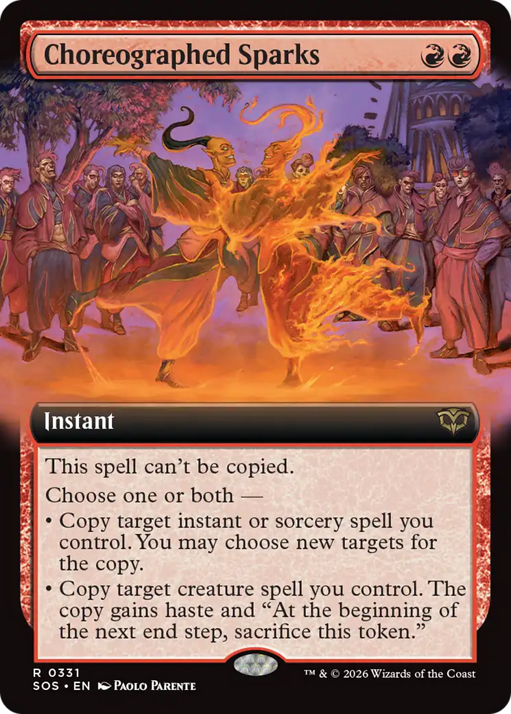 Choreographed Sparks (Extended Art) [Secrets of Strixhaven] | Tabernacle Games