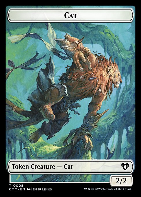 Servo // Cat (0005) Double-Sided Token [Commander Masters Tokens] | Tabernacle Games