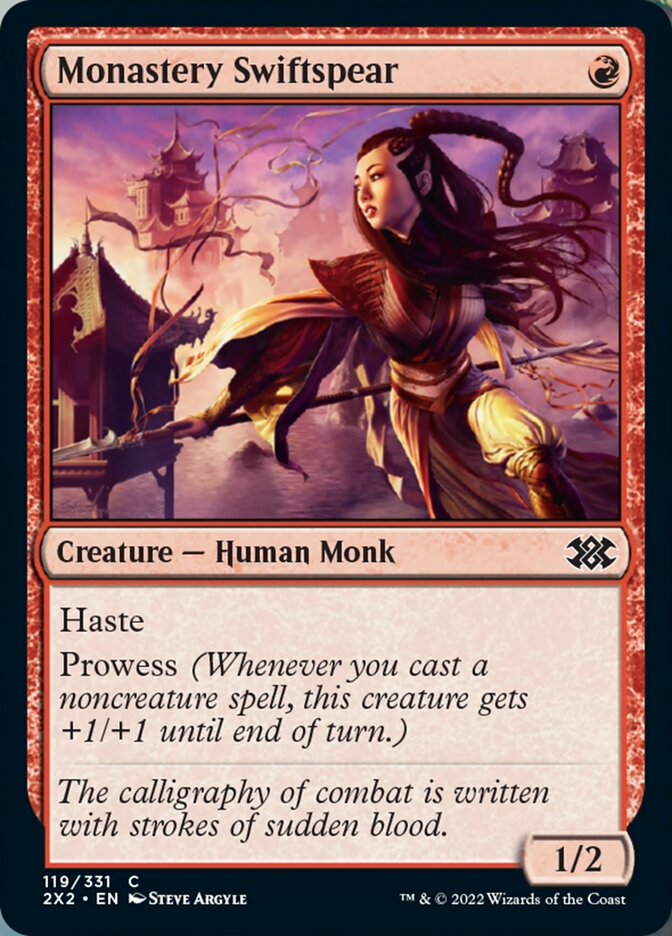 Monastery Swiftspear [Double Masters 2022] | Tabernacle Games