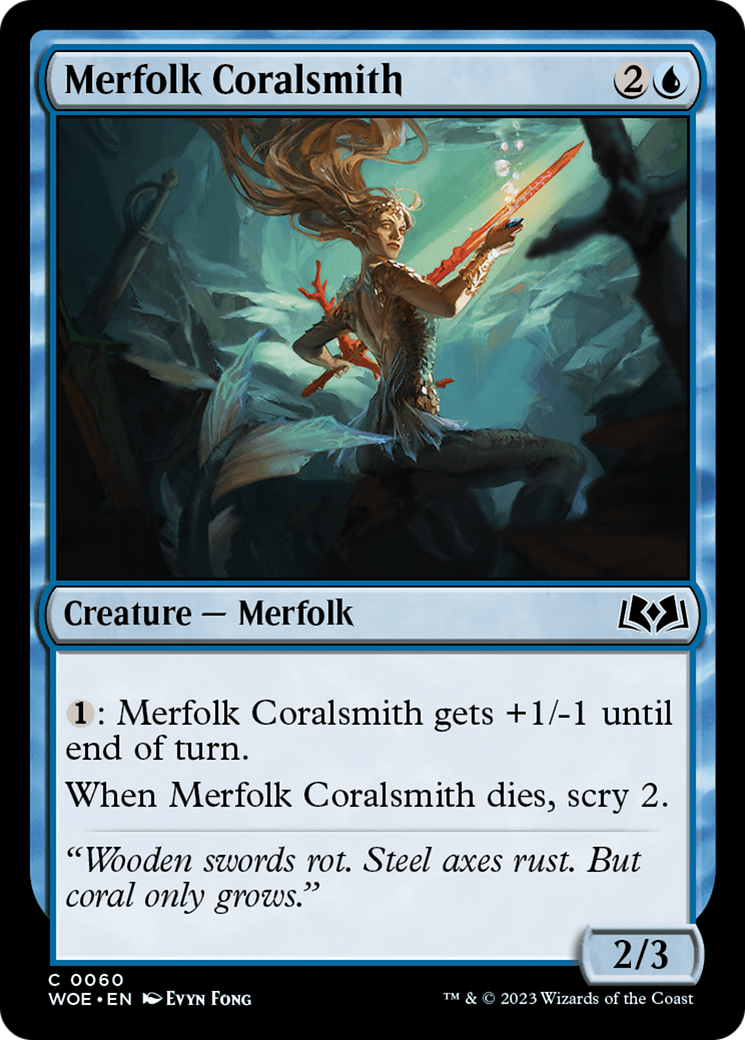 Merfolk Coralsmith [Wilds of Eldraine] | Tabernacle Games