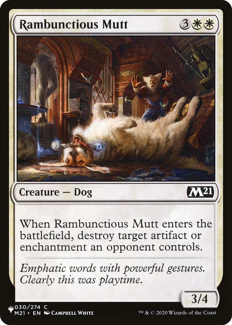 Rambunctious Mutt [The List] | Tabernacle Games