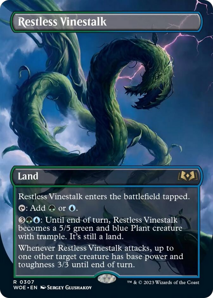 Restless Vinestalk (Borderless) [Wilds of Eldraine] | Tabernacle Games