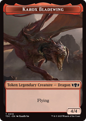 Karox Bladewing // Copy Double-Sided Token [Tarkir: Dragonstorm Commander Tokens] | Tabernacle Games