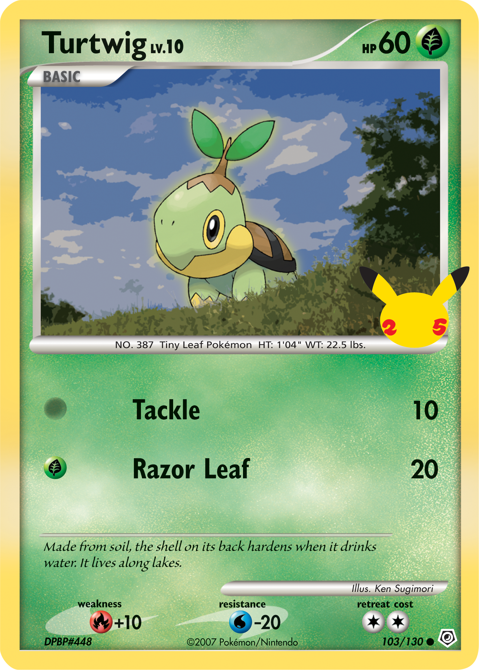 Turtwig (103/130) (Jumbo Card) [First Partner Pack] | Tabernacle Games