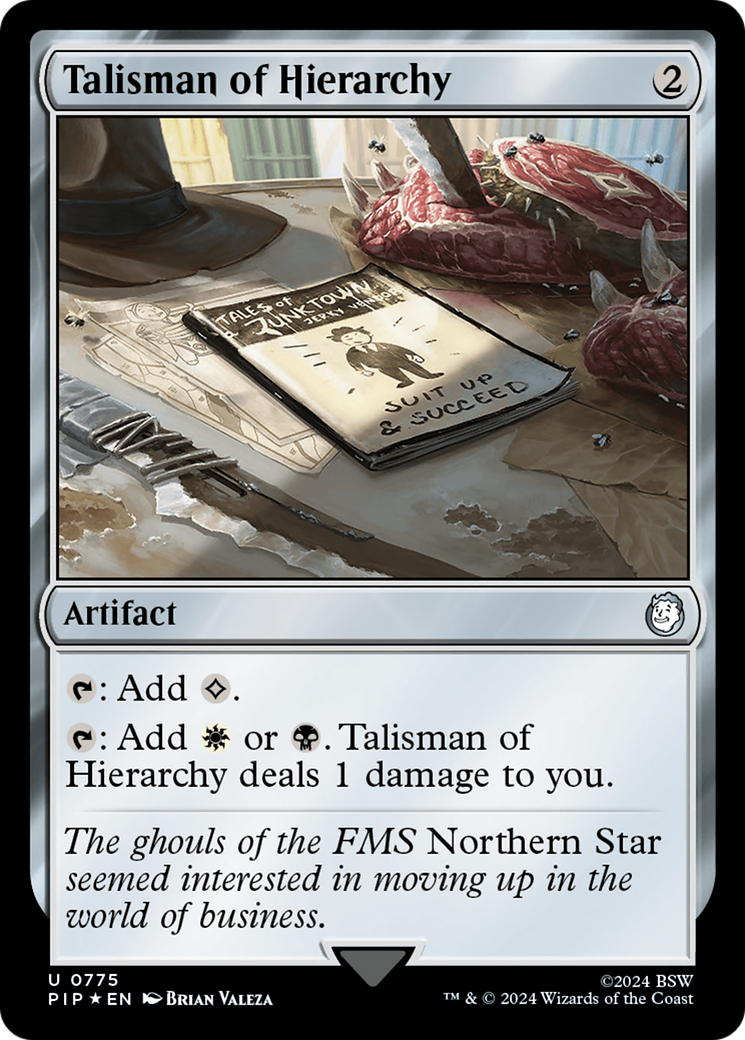 Talisman of Hierarchy (Surge Foil) [Fallout] | Tabernacle Games